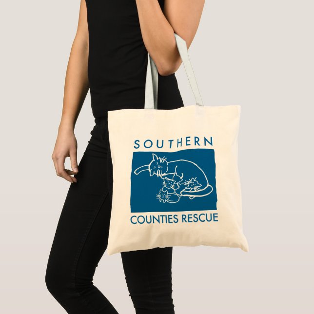 Blue Logo Tote Bag (Front (Product))