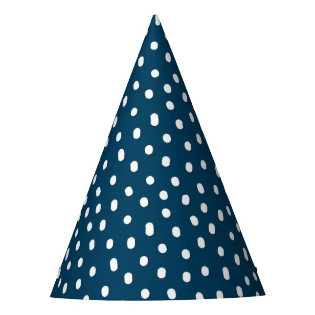Blue Longo Dotto Party Hat (Front)