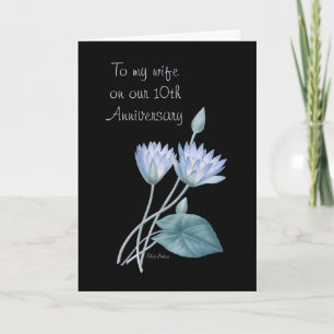 Blue Lotus by Pierre Joseph Redoute Card