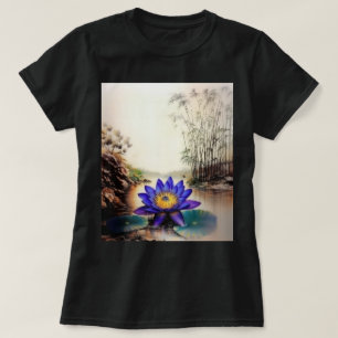 Blue Lotus Emerging from Muddy Waters (Vietnamese) T-Shirt