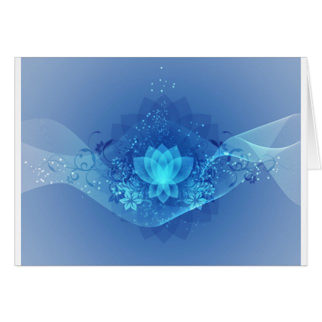 Blue Lotus Flower (Front Horizontal)