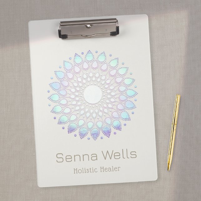  Blue Lotus Flower Mandala Clipboard (Creator Uploaded)
