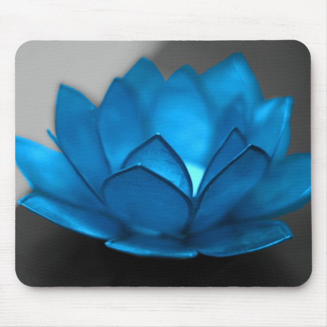 Blue Lotus Flower Mouse Mat (Front)