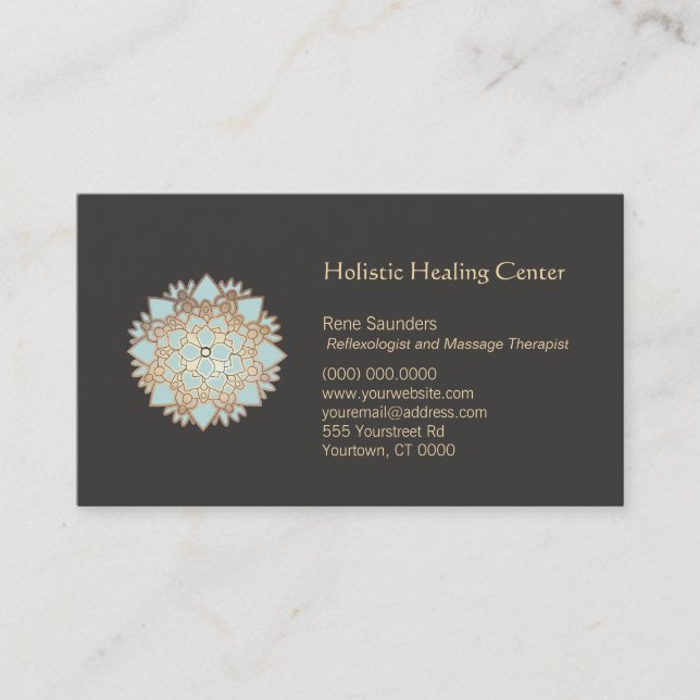 Blue Lotus Holistic Healing Arts Business Card (Front)