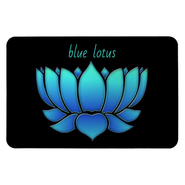 blue lotus - magnet (Horizontal)