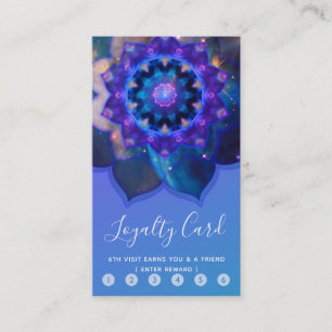Blue Lotus Mandala Loyalty Card