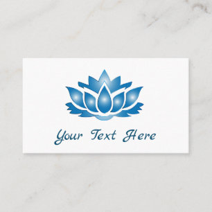Blue Lotus Mind Body Spirit Personalised  Business Card