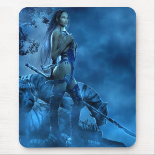 Blue Lotus Mouse Mat