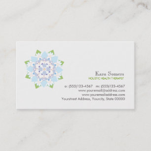 Blue Lotus Natural Health Healer Business Card