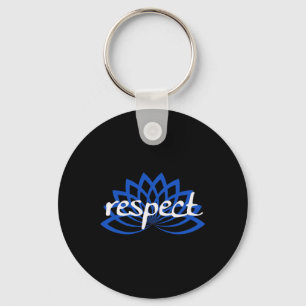 Blue Lotus Respect Key Ring