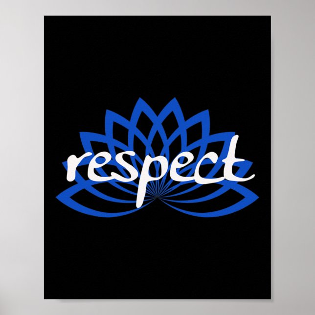 Blue Lotus Respect  Poster (Front)