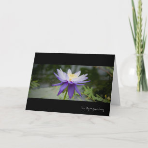 Blue Lotus • Sympathy Card