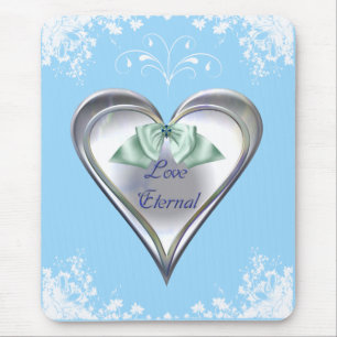 Blue Love Eternal Mouse Pad