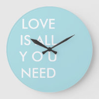 Blue Love is All You Need Custom White Text