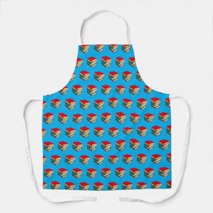 Blue Love Reading Books Apron