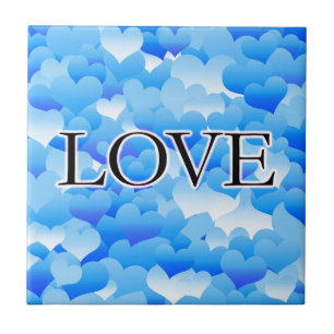 Blue Love Tile