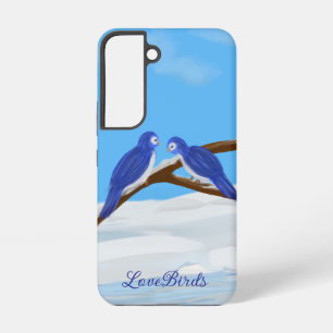 Blue LoveBirds Phone Case
