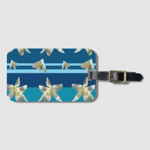 Blue Luggage Tag with Business Card Slot