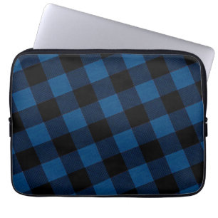 Blue Lumberjack Plaid Laptop Sleeve