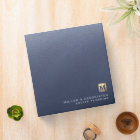 Blue Luxury Gold Initial Logo