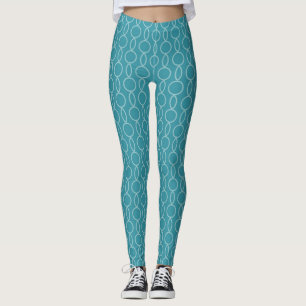 Blue luxury leggings