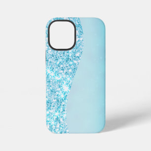 Blue Luxury Modern gradient galaxy glitter star iPhone 12 Mini Case