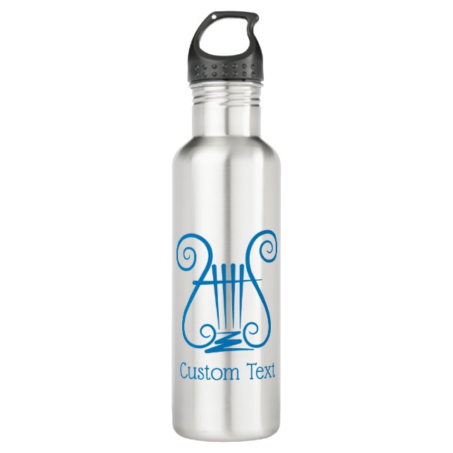 Blue Lyre 710 Ml Water Bottle (Front)