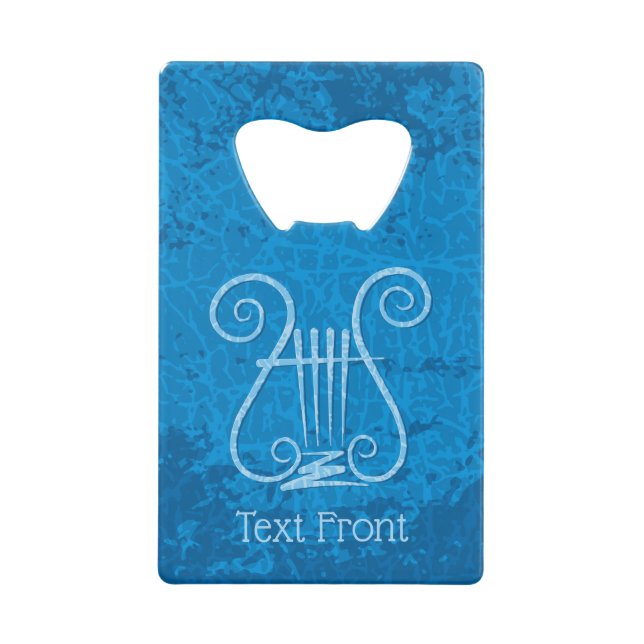 Blue Lyre Background (Front)