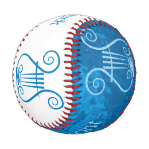 Blue Lyre Background Baseball