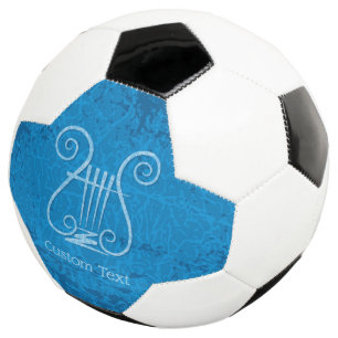 Blue Lyre Background Football