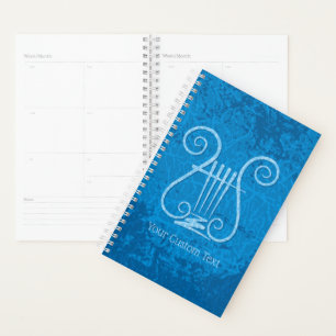 Blue Lyre Background Planner