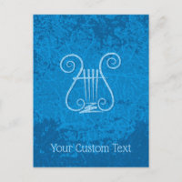 Blue Lyre Background