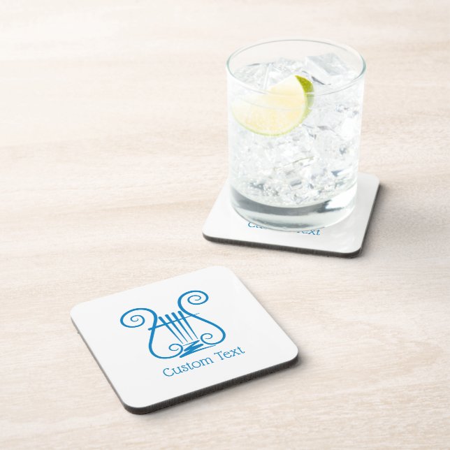 Blue Lyre Coaster (Right Side)