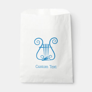 Blue Lyre Favour Bags