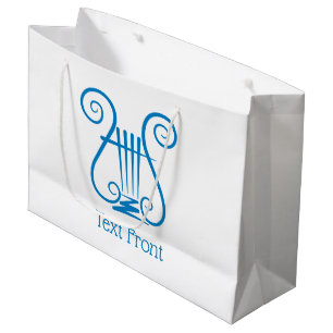 Blue Lyre Large Gift Bag