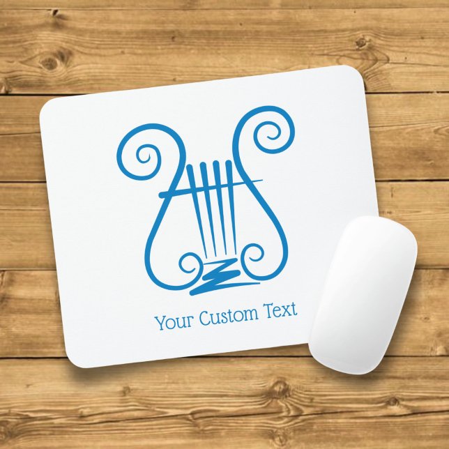 Blue Lyre Mouse Mat (Creator Uploaded)
