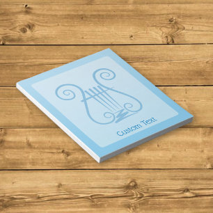Blue Lyre Notepad