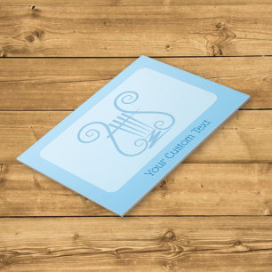 Blue Lyre Notepad