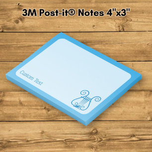 Blue Lyre Post-it Notes