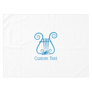 Blue Lyre Tablecloth