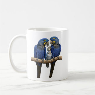Blue macaw coffee mug