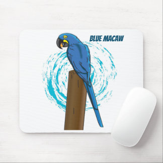 Blue Macaw Mouse Mat