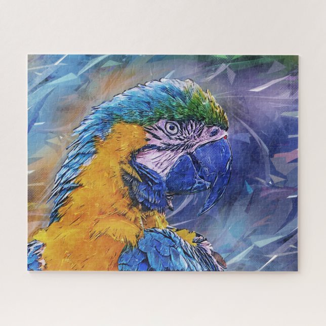 Blue Macaw Parrot Jigsaw Puzzle (Horizontal)