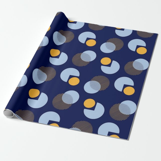Blue Magic Wrapping Paper (Unrolled)