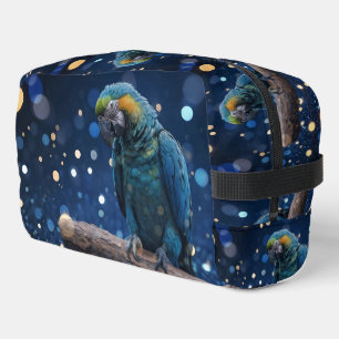 Blue Majesty: The Blue Macaw On Dreamy Blue Bokeh, Dopp Kit