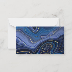 Blue Malachite Golden Accents Luxury Chic Gemstone Card