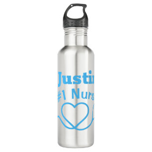 Blue Male Nurse Appreciation #1 Nurse 710 Ml Water Bottle