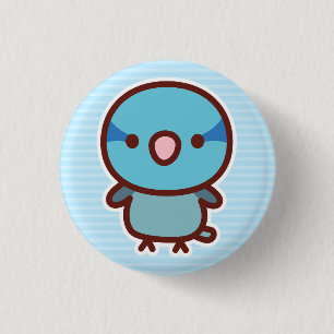 Blue male Pacific parrotlet 3 Cm Round Badge