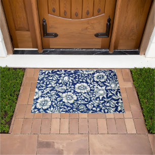 Blue Mallow by William Morris, Doormat