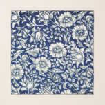 Blue Mallow, Chiffon Scarf<br><div class="desc">Blue Mallow, popular vintage pattern, a William Morris design.</div>